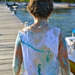 Kirsten\'s son & body painting