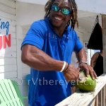 Russell opening my coconut