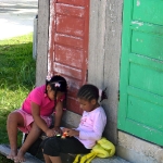 Belizean children playing